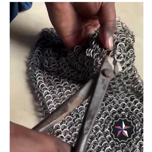 9mm Titanium Chainmail Shirt: Flat Riveted Ring Full Sleeve Hauberk - Halloween Costume - Etsy