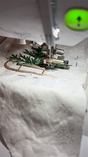 A little embroidery ASMR. It’s never too early to order your Christmas decor. It’s also not too late to add your family’s initial or monogram to this wreath sash! 🛷🌲❄️ | Pop of Whimsy by Gigi