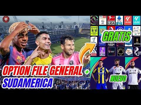PES 2021 to 2026 UPDATED and COMPLETE OPTION FILE GENERAL + SOUTH AMERICA PS4 PS5 PC FREE