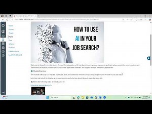 Using AI in the Job Search Process