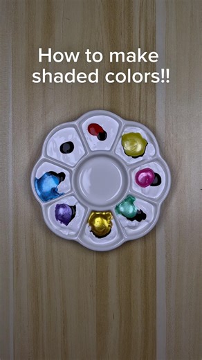How to make shade colors??? #colormixing #satisfyingvideo #paintmixing #art