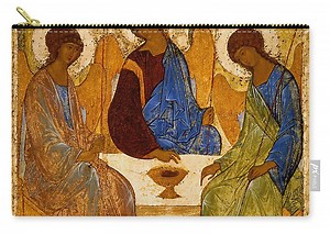 Holy Trinity. Troitsa Zip Pouch by Andrei Rublev