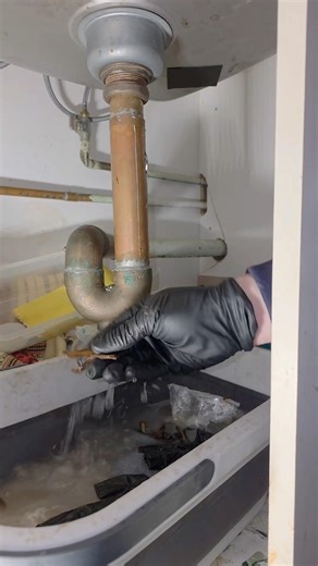 Kitchen Drain Repair #plumber #plumbing #shorts #kitchen #repair