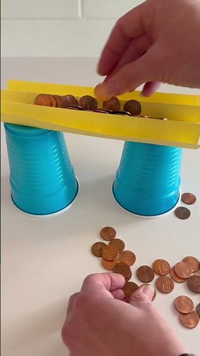 Paper Bridge Engineering Challenge | Simple STEM Experiment