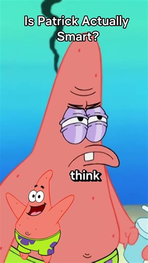 Is Patrick Actually Smart? #cartoon #darktheory #squidward #didyouknow #viral #funfact #facts