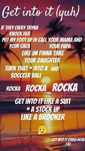 Get into it (yuh) by Doja cat lyrics. #rap