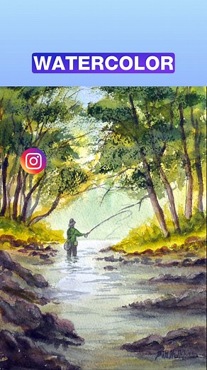 Watercolor tutorial for beginners. Join Bill Holkham for this step-by-step Watecolor painting lesson. #watercolor_guide #watercolor_art #watercolors #watercolorart #art #watercolor_daily #watercolorist | Let's Paint Watercolors | Facebook