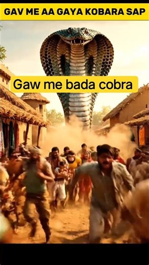 ||Gaw me aya bada cobra sanp 😱🐍|| #shorts #snake #halku