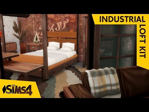NEW INDUSTRIAL ITEMS // The Sims 4 Industrial Loft Kit Build & Buy Overview