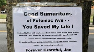 Man thanks strangers for rescuing him after he passed out from heart attack while driving