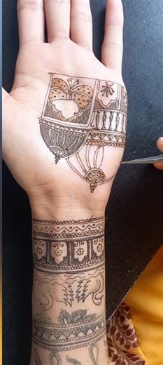 Simple easy & beautiful Bridal mehandi designs for front Hand 2026 trending mehandi #viralshorts