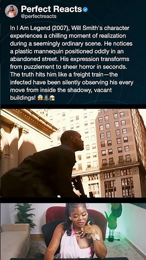 In I Am Legend (2007), Will Smith's character experiences a chilling moment