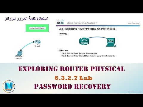6.3.2.7 Lab– Exploring Router Physical Characteristics & Cisco Password Recovery استعادة كلمة المرور