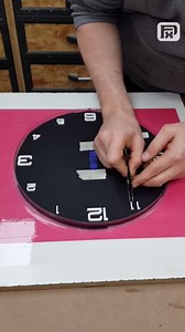 Handmade resin clock with hidden illusion