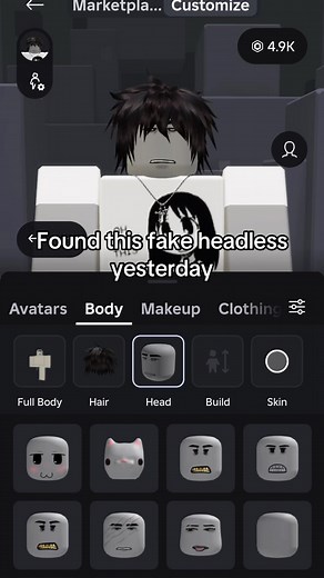 I wanted to gatekeep this but alright #fyp #roblox #fakeheadless #korblox #robloxbundle