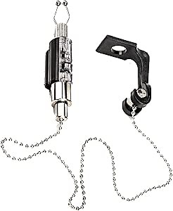 Fishing Bite Alarm Smart Fish Bite Alarm L Shaped Fishing Bells for Rods Clip on Indicator Stainless Steel Chain Hanger Swinger for Strike Indicators Fly Fishing Outdoor Sea Fishing
