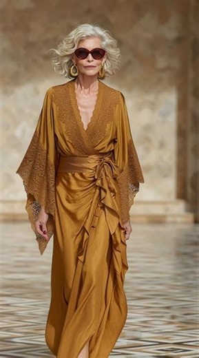 Age Is Just a Number: Elderly Model Stuns on the Runway 👏✨