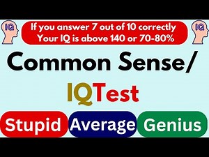Find your IQ score | Real online IQ Test #8 | 10 Logical reasoning questions | Test #8 |