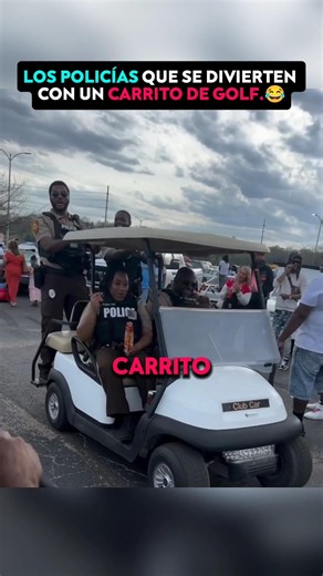 Cops having fun with a golf cart.😂#shorts #police