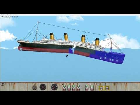realistic Titanic sinking (floating sandbox)
