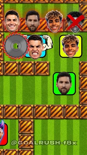 Ronaldo, Messi, Yamal & IShowSpeed Fight Monsters in Maze Challenge! ⚔️👾 #mazechallenge