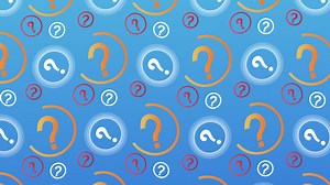 An animation of a Gradient question mark pattern | Free Stock Video Footage