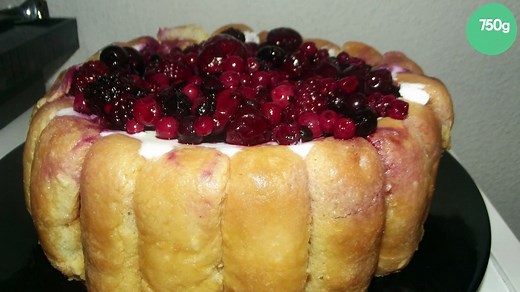 Charlotte aux fruits rouges maison fromage blanc et mascarpone