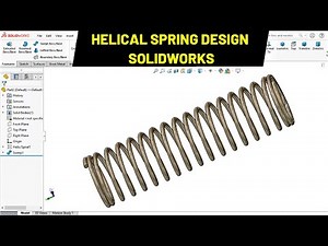 3D Spring SOLIDWORKS Design Tutorial | Robo CAD