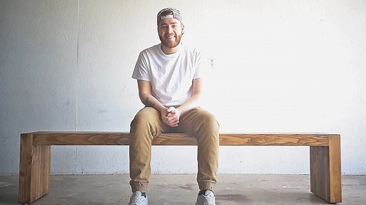 How to Build a Modern Outdoor Bench - Simple Weekend Project