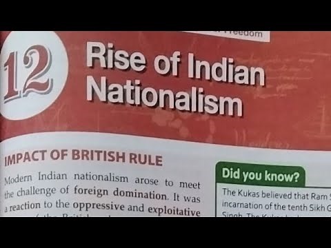 ICSE class 8 history chapter 12 Rise of Indian Nationalism