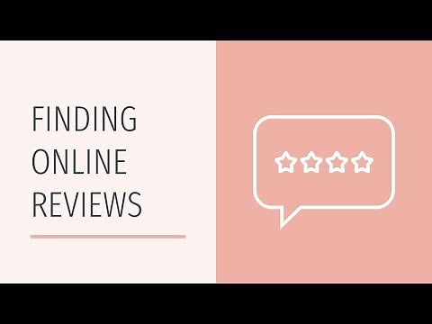 Finding Online Reviews
