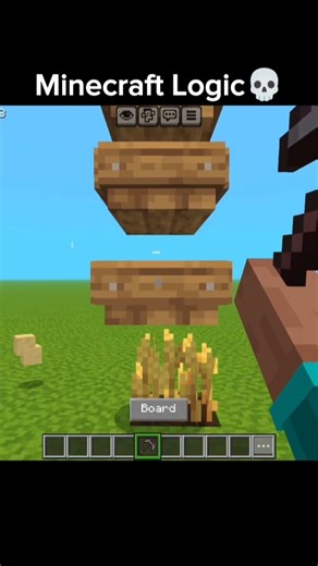 Minecraft Logic ☠️💀 #minecraft #shorts #shortsfeed