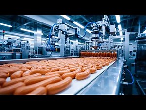 inside an automated hot dog and sausage factory modern tech
