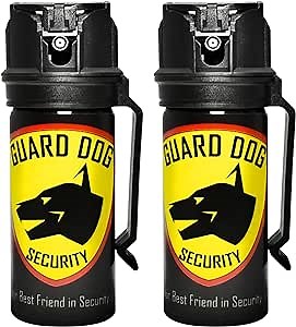 Guard Dog Security Pepper Spray for Self Defense, OC Spray with Belt Clip, Maximum Police Strength, Flip Top Safety for Quick and Accurate Aim, 20 Feet Range, 2 fl oz