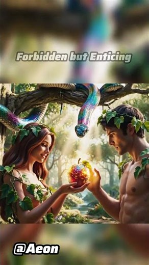 Forbidden choice made #AdamAndEve #BibleStory #FaithLessons #Temptation