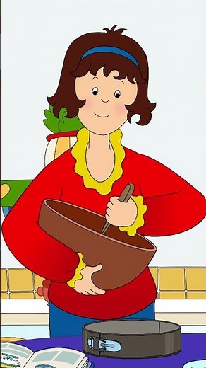 Caillou Makes a Birthday Cake 🎂 #shorts