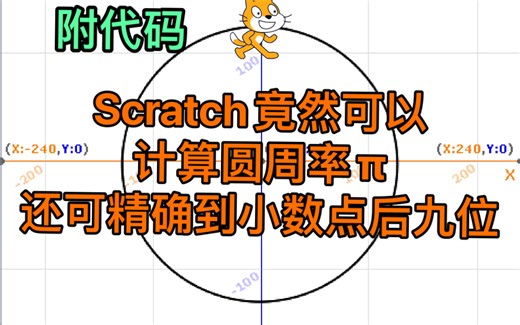 Scratch编程～计算圆周率π
