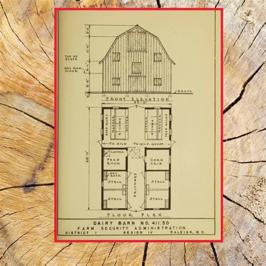 Vintage Barn and Farm Building Floor Plans (PDF File, 65 Pp. From 1940 "farm Building Plans, by United States Farm Security Administration) - Etsy