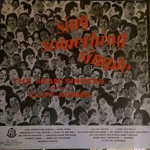 The Adam Singers - Sing Something Simple