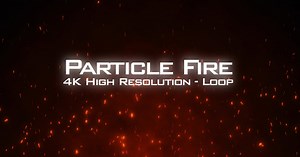 Fire Particles 4K Overlay