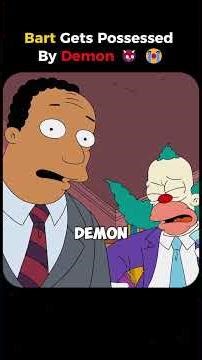 bart gets possessed by demon 👹 #thesimpsons