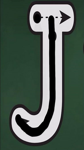 ✏️ Tracing Letter J | Learn Capital & Small J | ABC Writing for Kids | #Shorts | #learnfromsounds
