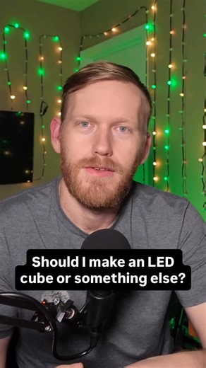 5.8K views · 869 reactions | 流 Building an LED Cube I’ve wanted to build an LED cube forever—and these 8×8 panels make it way easier. Chain them together, add an ESP32, and they act like one giant strand of LEDs ✨烙  Follow to stay up to date — I’m posting daily #LEDCube #ESP32 #LEDProjects #ElectronicsDIY #MakerLife | Brenden Vogt | Facebook