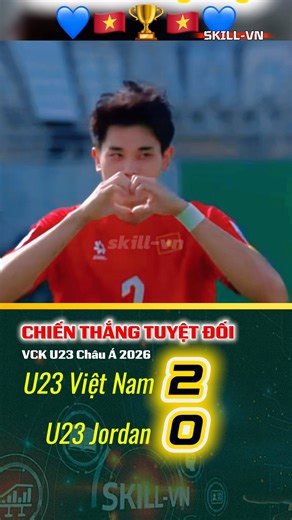 U23 Việt Nam thể hiện đẳng cấp vượt trội trước U23 Jordan #bongdavietnam #U23ChauA #goals #reelsvn | Skill-VN