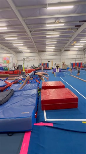 Coach Taylor on Instagram: "Front Tumbling Drills TOPS girls starting basic front tumbling drills. Working on our how we finish our bounders and prep for Front Layout. Loving the new Tumbl Trak drill we tried from @xquisiteteam. Still lots of work to do but great day one progress! #gymnastics #gymnast #gym #gymnasticsconditioning #frontlayout"