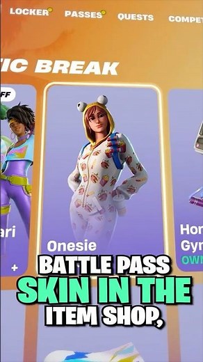 A BATTLE Pass Skin In The SHOP?