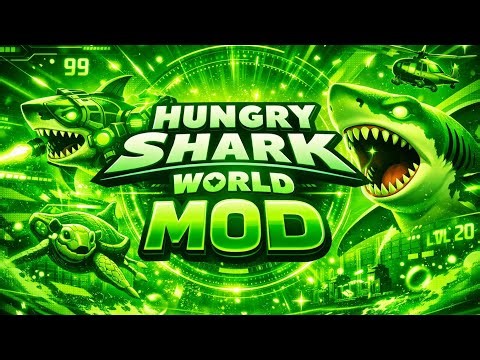 Hungry Shark World Mod Menu APK 2026 Unlimited Money All Sharks Unlocked Android