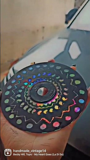 DIY CD scratch art