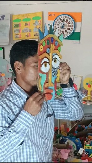 👹👺 #crafts #shorts #trendingviral #mask #art #drawing #skill