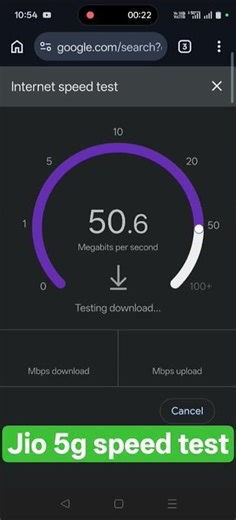 Jio 5G speed test